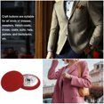 thumbnail image 5 of Unique Bargains 10pcs 36L Fabric Cloth Covered Button 23mm Round Metal Shank Sewing Buttons for Suits Dress Blouses, Red, 5 of 5
