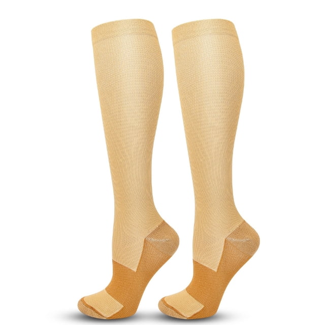 Chaussettes de Performance Infusées de Cuivre, Lot de 3, pour Hommes et Femmes, Course Athlétique, Randonnée, Évacuation de l'Humidité, Ajustement Confortable