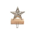 thumbnail image 1 of Christmas Star Stocking Hanger On Mango Wood, 1 of 3