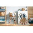 thumbnail image 2 of Ahgly Tapis Rectangulaire Lavable en Machine Intérieur Transitionnel Marron Or, 3 Pieds x 5 Pieds, 2 of 7