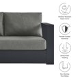 thumbnail image 3 of Modway Tahoe Sectionnel de Mobilier de Patio Extérieur 2 Pcs, Gris, 3 of 8