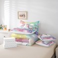 thumbnail image 5 of YST Unicorn Comforter Set Queen 7 Piece,Rainbow Unicorn Bedding Set With Sheets For Kids Girls,Starry Sky Stars Clouds Bed In A Bag With Pillow Cases And Covers,Reversible, 5 of 5