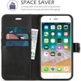 thumbnail image 2 of TUCCH iPhone 8 Plus Case, iPhone 7 Plus Wallet Case, Folio Style Premium Leather Flip Cover with Card Slots Magnetic, 2 of 5