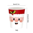 thumbnail image 3 of EGNMCR Christmas Party Supplies Disposable 9-inch Plates 20pc Irregular-shaped Plates 40pc Paper Cup 40pc Tissue 20pc Tablecloth For Decor Christmas Party Supplies Paper Tableware, 3 of 6