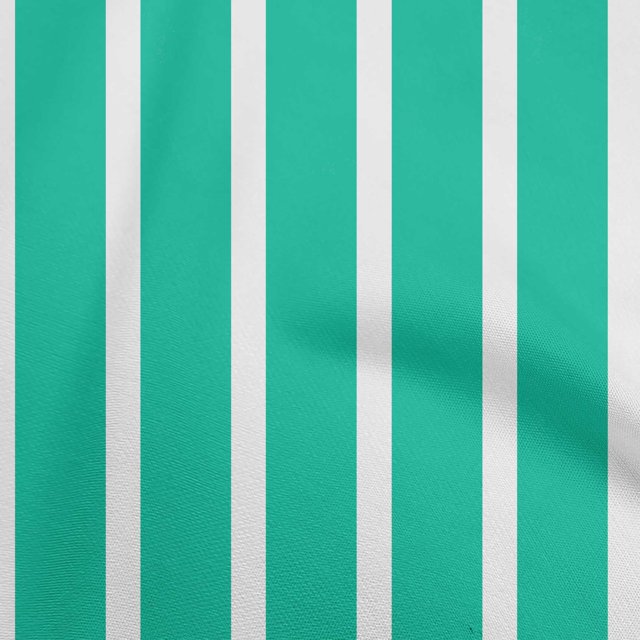 oneOone Polyester Spandex Sea Green Fabric Stripes Craft Projects Decor Fabric Printed By The Yard 56 Inch Wide
