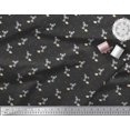 thumbnail image 2 of Soimoi Polyester Crepe Fabric Footprint,Cheese & Rat Kids Decor Fabric Printed Yard 42 Inch Wide, 2 of 3