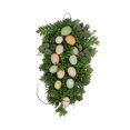thumbnail image 2 of Easter Colorful Egg Wreath Bunny Wall Hanging for Holiday Window Fence 50cm, 2 of 9