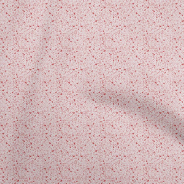 oneOone Cotton Cambric Red Fabric Abstract Craft Projects Decor Fabric Printed By The Yard 42 Inch Wide