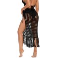 thumbnail image 4 of Skirts for Women Trendy Ruched Asymmetrical Drawstring Slim Fit Midi Skirt Stretchy Split Club Skirts, 4 of 5