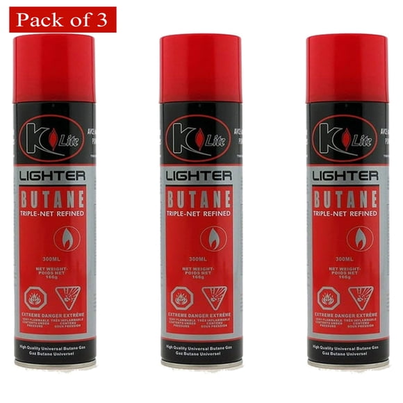 K-Light Butane Display Pack Of 3 (3 X 166g)