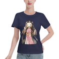 thumbnail image 1 of T-Shirt Basique à Manches Courtes pour Femmes Demon Slayer Blade Nidouzi, 1 of 6
