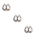 thumbnail image 4 of QualitChoice Leopard Print Earrings Body Decoration Water Drop Ear Dangles Birthday Gift Type 6 3Set, 4 of 6