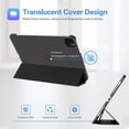 thumbnail image 2 of Supershield Case iPad Pro 11 Slim Stand Hard Back Shell Smart Cover for iPad Pro 11 Inch 4th Generation 2022 /3rd Generation 2021 /2nd Gen 2020 - Black, 2 of 5
