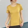 thumbnail image 2 of Timegard Hauts pour Femmes Été Respirants Entraînement Course Col Rond Manches Courtes T-Shirts Athlétiques, 2 of 4