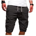 thumbnail image 1 of Mefallenssiah Men'S Sport Pure Color Bandage Casual Loose Sweatpants Drawstring Shorts Pant, 1 of 5