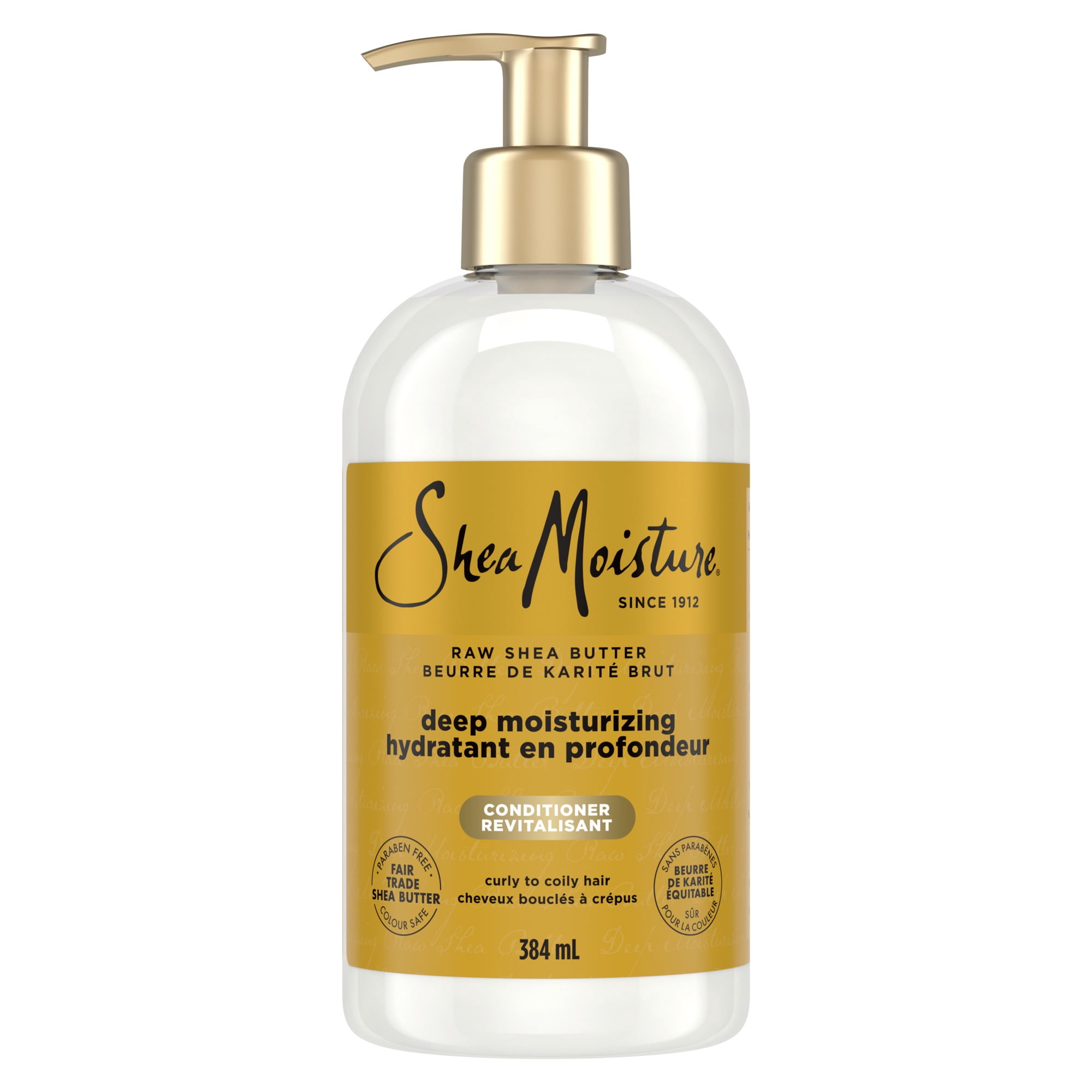 SheaMoisture Revitalisant Hydratant en Profondeur Beurre de Karité Brut pour Cheveux Secs, 384 ml