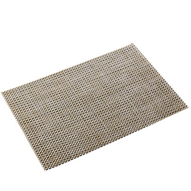 CAROOTU 6PCS Placemats Heat-Resistant Stain Resistant Anti-Skid Washable Table Mats Square PVC Placemats