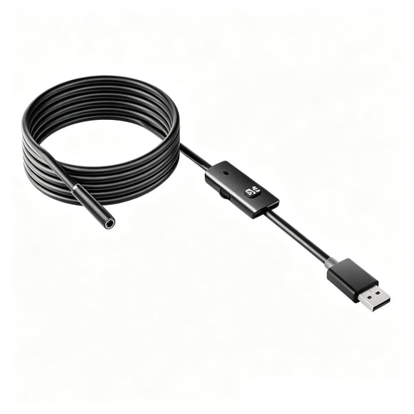 VVQ HD 3-in-1 Inspection Camera, Waterproof Industrial Borescope with Flexible Lens, Portable Phone Internal Observation Scope for Household Repair Automotive Maintenance, Black