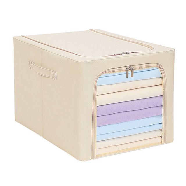 Clothes Stackable Storage Bins Visible Organizer Storage Containers for Comforters Bedding and Toys
