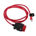 thumbnail image 1 of Unique Bargains 1pcs Car OBD Cable Adapter Replacement for Volvo Vehicles 2016 Black Red Metal Plastic, 1 of 7