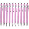 TIMIFIS 10Pcs Gel Ink Pens, 0.5Mm Fine Point Black Ink Pens Premium Retractable Metal Ballpoint Pen Study Journaling Supplies Starting Season Gifts fors