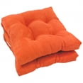 thumbnail image 1 of 16-inch Solid Micro Suede Square Tufted Chair Cushions (Set of 2), 1 of 2