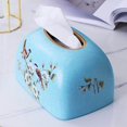 thumbnail image 4 of ziyahi Elegant Tissue Box Cover Organizer for Office Desk and Table Countertop Flower, 4 of 9