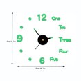 thumbnail image 3 of TIMIFIS Wall Clock Wall Sticker Diy Luminous Stereo Digital Wall Clock Wall Sticker Clock Living Room Decoration Clock Wall Clock, 3 of 7