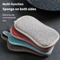 thumbnail image 4 of 4PCS Reusable Dish Washable Sponge Microfiber Scouring Sponge With 2Sticky Hooks, 4 of 9