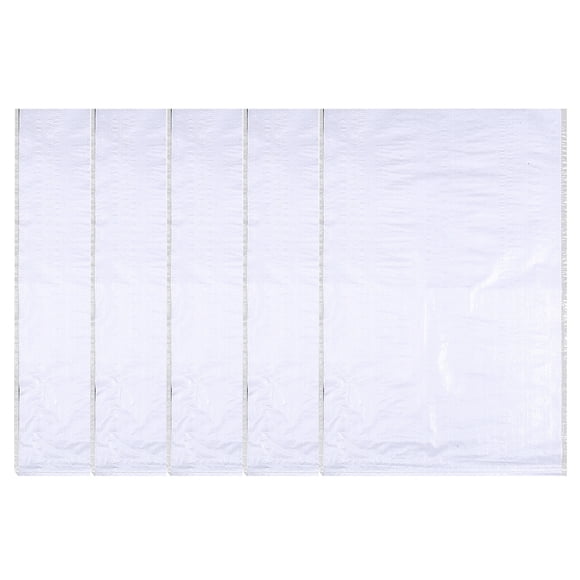 Bovemsi 50% Off Clear! Organizer Rack Thick White Plastic Film Woven Bag Flooding Sandbag Protection Packaging 15x24in