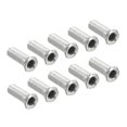 thumbnail image 1 of Unique Bargains 30mm Long Pipe Hexagon Countersunk Flat Head M10 Thread Lamp Rod 10 Pack, 1 of 5