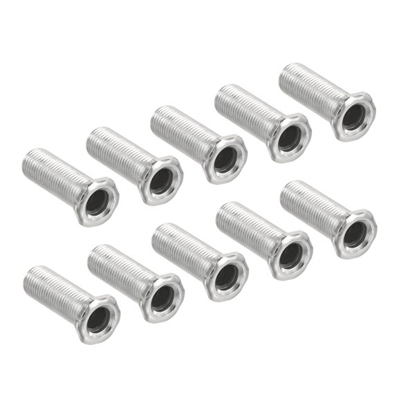 Unique Bargains 30mm Long Pipe Hexagon Countersunk Flat Head M10 Thread Lamp Rod 10 Pack