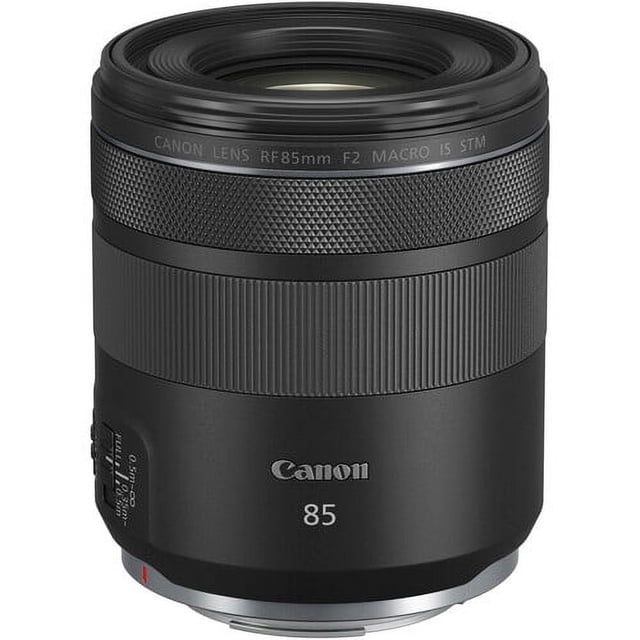 Canon RF 85mm f/2 Macro IS STM Lens, Portrait Macro Prime Lens for RF Mount Caméras (International Model)