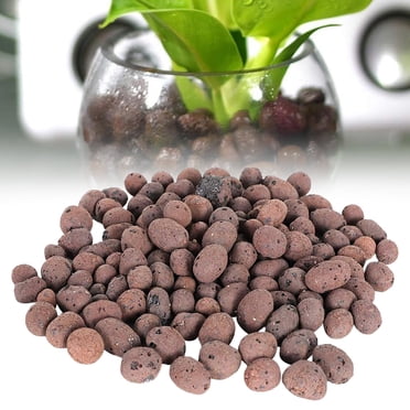 ZTTD 100g Expanded Clay Pebbles 0.78''-1.18'' Grow Media Porous Stones Natural Clay Aggregate Pellet Ventilation Drainage Water Purification Ceramsite for Hydroponics, Orchids, Aquaponics