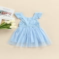 thumbnail image 4 of Robe d'Été Sans Manches en Tulle Tutu pour Tout-Petites Filles Princesse, Jupe, Tenue de Fête Décontractée, 4 of 9