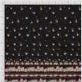 thumbnail image 3 of Soimoi Black Modal Satin Fabric Floral Panel Print Sewing Fabric BTY 42 Inch Wide, 3 of 5