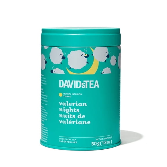 DAVIDsTEA - Herbal - Loose Leaf Tea Tin - Valerian Nights Tea