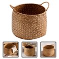 thumbnail image 2 of Woven Storage Box Japanese Style Woven Sundries Basket Cosmetics Organizer Box Woven Flower Basket, 2 of 3