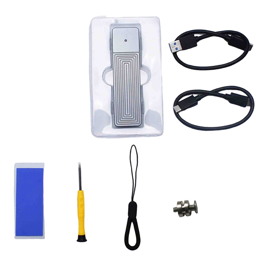 Aluminum Alloy M.2 Solid State SSD Type-C USB 3.2 Interface 10Gbps NVMe JMS583 Single Agreement with Dual Wires