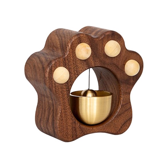 Dvkptbk The Doorbell Brass Solid Wood Dopamine Doorbell Brass Material Magnetic Absorber Car Gift Decoration Pendant Refrigerator Accessories Handicrafts Kitchen Gadgets