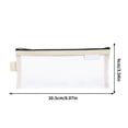 thumbnail image 1 of LSLJS Mesh Pencil Case Pouch, Transparent Stationery Pouch Pencil Case with Zipper Large Capacity Pencil Pouch Travel Makeup Bag Stationary Organizer Pen Bag, 1 of 2