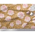 thumbnail image 3 of Soimoi Rayon Fabric Check & Roses Floral Print Fabric by The Yard 42 Inch Wide, 3 of 3