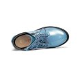 thumbnail image 4 of Unique Bargains Bottines de Combat à Talon Bloc à Bout Rond à Fermeture Éclair Latérale pour Femmes, 4 of 7