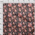 thumbnail image 3 of oneOone Cotton Poplin Orange Fabric Florals Sewing Craft Projects Fabric Prints By Yard 56 Inch Wide, 3 of 5