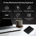 thumbnail image 3 of 12 Key Mechanical Gaming Keyboard, One Handed Programmable Mechanical Keyboard, RGB Multifunctional Mechanical Gaming Keypad Mini USB Wired RGB Red Switch Macro Keyboard, 3 of 7
