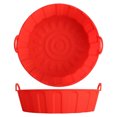 thumbnail image 3 of TIMIFIS Air Silicone Pot en pour Friteuse à Chaud, Doublures en Silicone pour Friteuse à Air Chaud Rondes Sûres pour les Aliments Antiadhésives Accessoires de Panier de Friteuse à Air, Remplacement Réutilisable du Papier Parchemin Inflammable Convient, 3 of 7