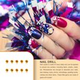 thumbnail image 4 of mmirethe Rhinestones Flat-Bottom Multi-faceted Sides DIY Handcraft Excellent Gloss Manicure Crystal Different Styles Mobile Phone Gold1, 4 of 6