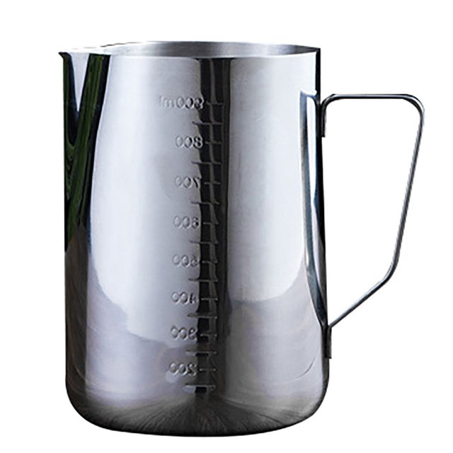 Milk Frothing Cup Graduated Portable Milk Steamer Cup Espresso Steaming Pitcher