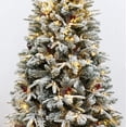 thumbnail image 3 of 6 Foot Light Flocked Green Balsam Fir Christmas Tree Pre-lit (6ft Pre-lit), 3 of 5