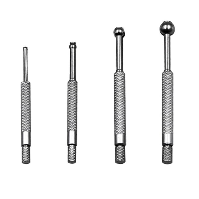 4 Pcs Jauge de Précision pour Petits Trous Complets Télescopique Rond Forme Sphérique Jauge d'Arrosage Trempée 3 à 14mm